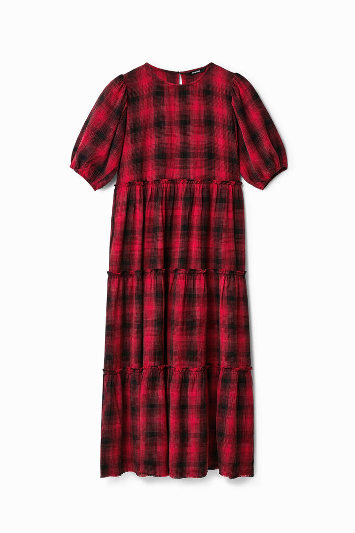 Vestido midi cuadros | Desigual
