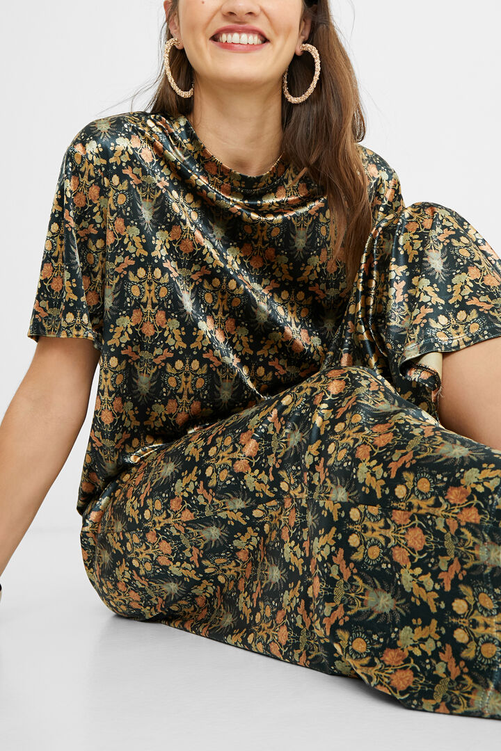 Pantalón estampado cintura elástica | Desigual