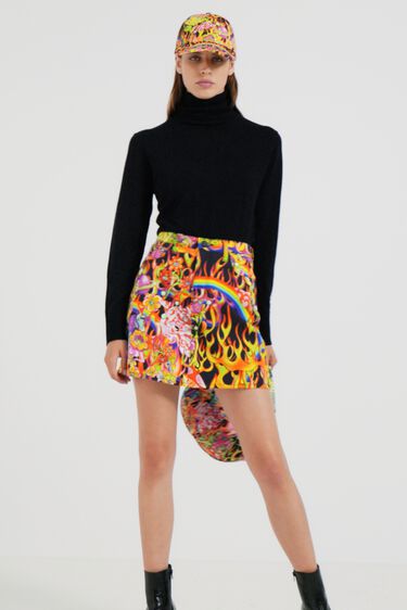 Rainbow short skirt | Desigual
