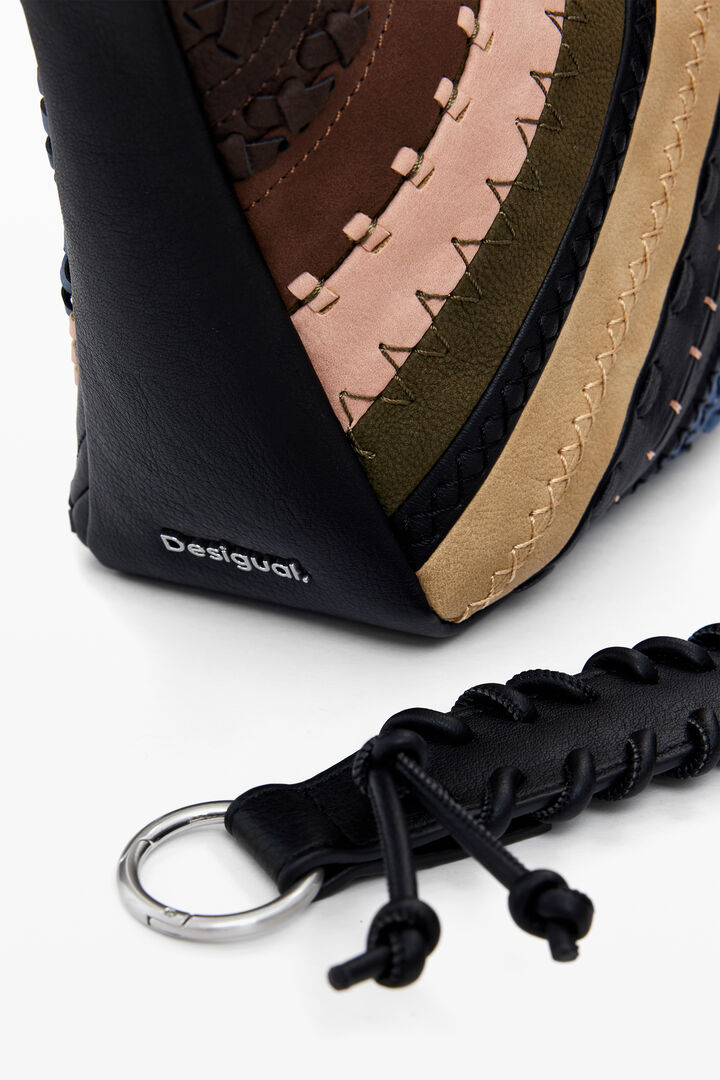 Bossa d'espatlla patchwork mitjana | Desigual