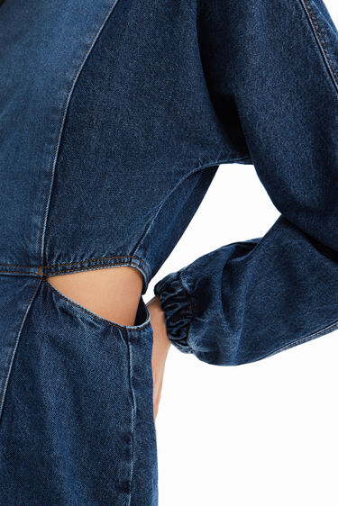 Vestit cut-outs Circular Denim | Desigual
