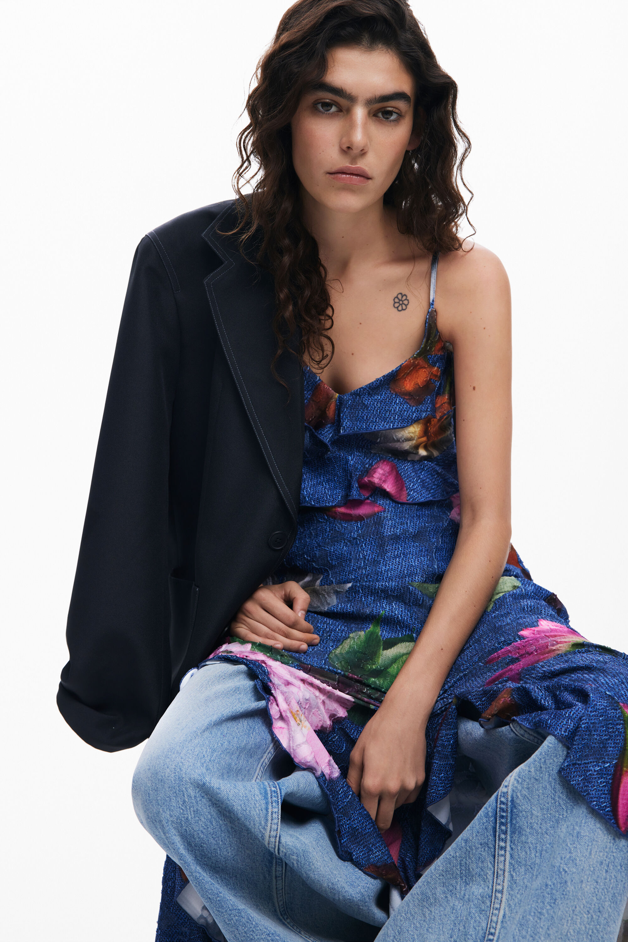 Floral midi dress Women's I Desigual.com