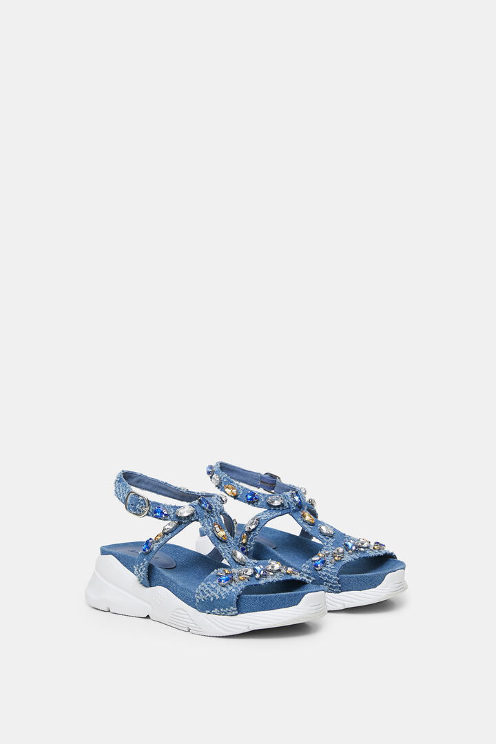 Sandales semelle caoutchouc pierreries | Desigual