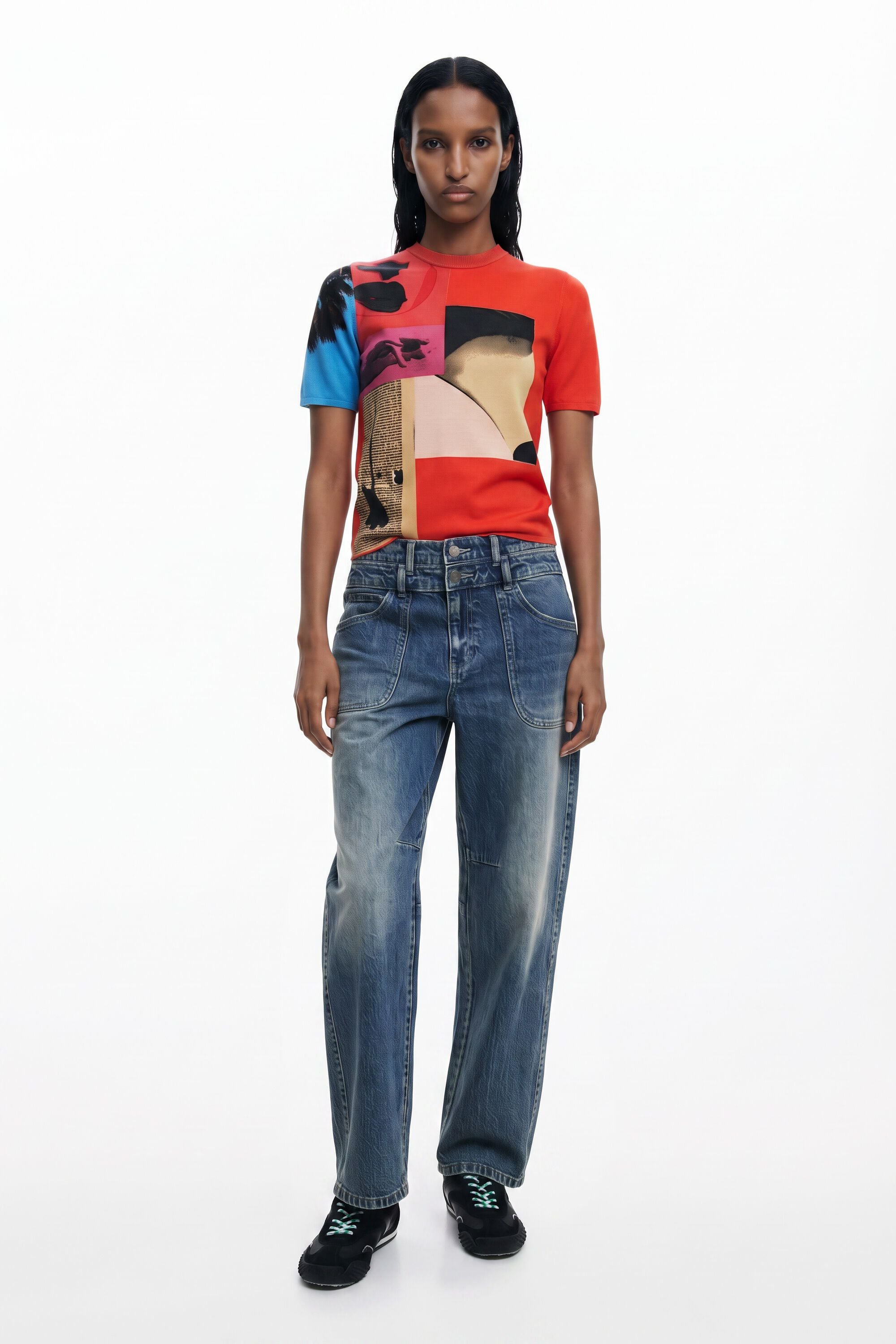 T-shirt conçue par Mr. Christian Lacroix, Rouge, XS