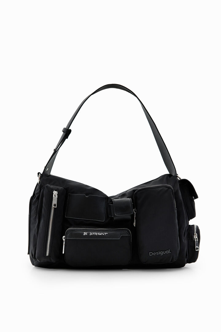 Large nylon pockets bag | Desigual