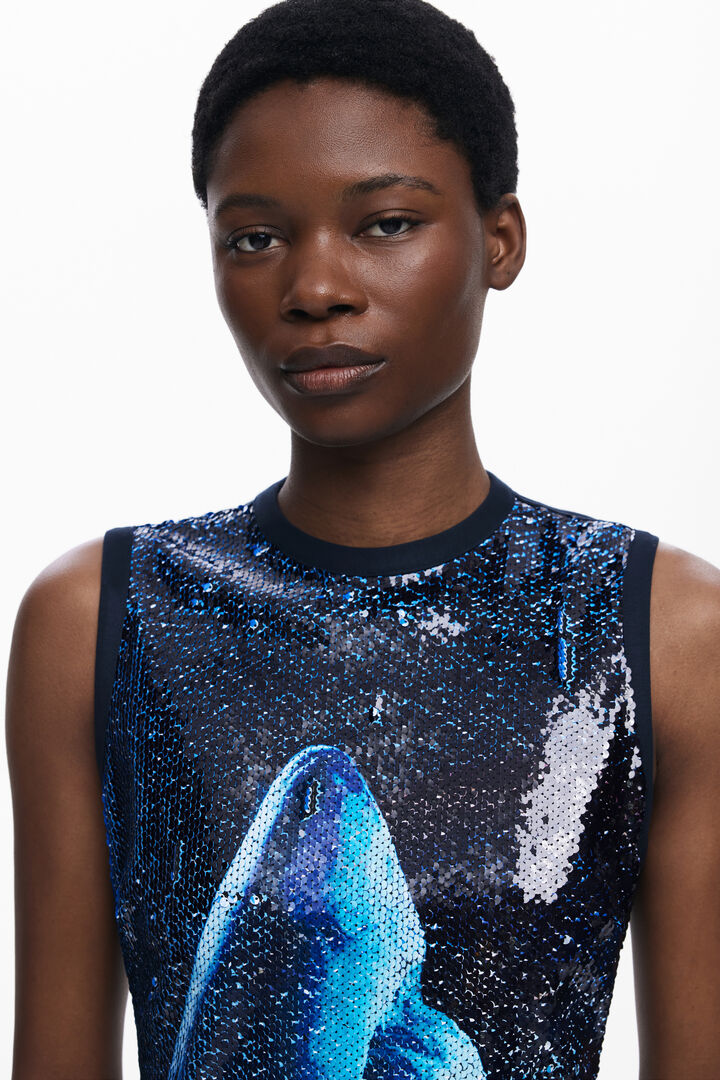 Vestido lentejuelas reversible Botter | Desigual