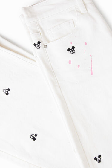 Disney's Mickey Mouse cropped culotte jeans | Desigual
