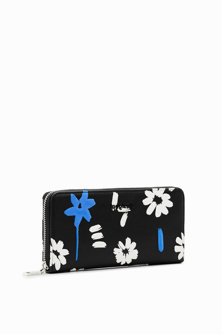 Large embossed flower wallet | Desigual