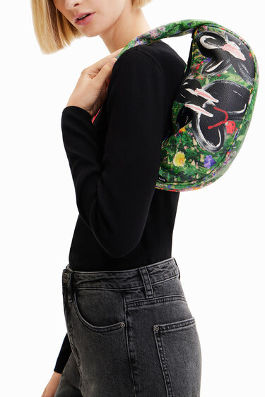 Bolso pequeño floral ilustraciones | Desigual