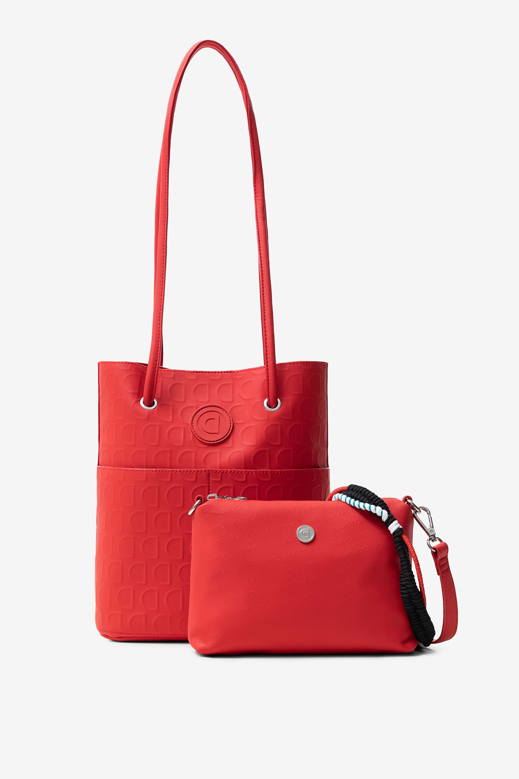 Borsa desigual rossa top