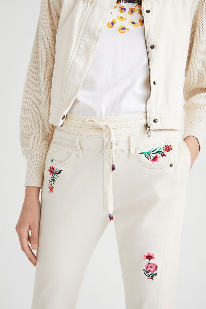 Vaquero jogger floral | Desigual
