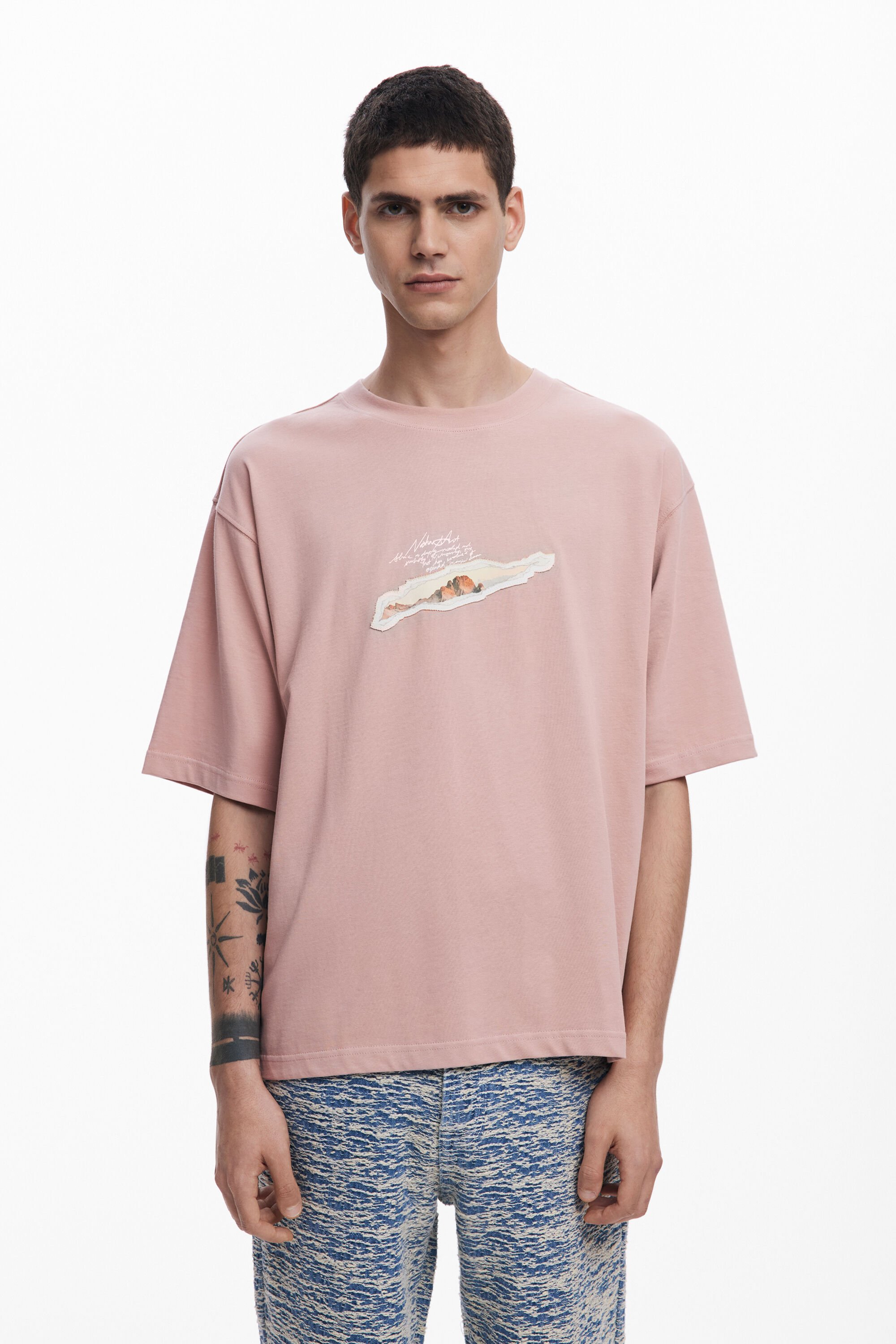 Desigual Collage T-shirt met korte mouwen - RED