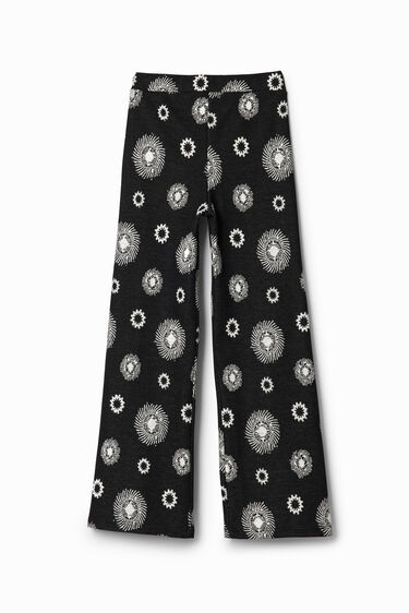 Geometric flare trousers | Desigual