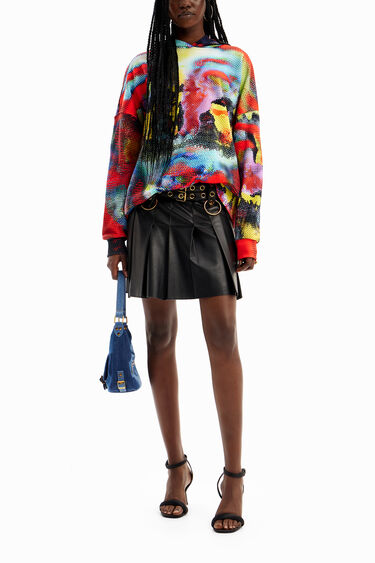 María Escoté oversize hoodie | Desigual