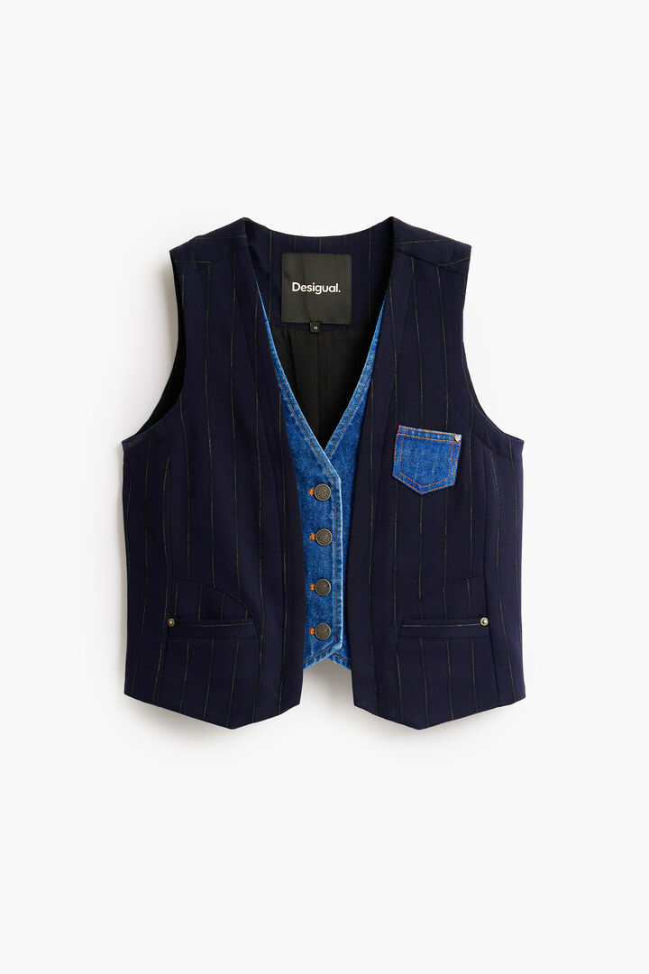 Gilet &agrave; double revers