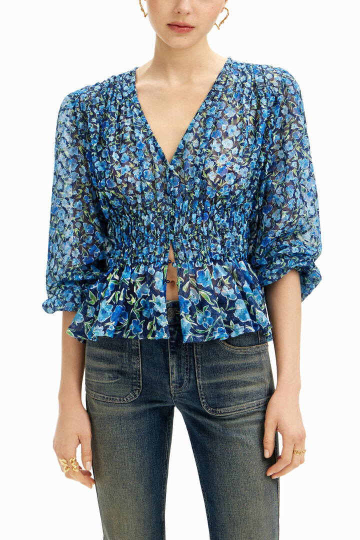 Blusa plumeti flores | Desigual