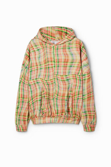 Collina Strada multicoloured gingham sweatshirt | Desigual
