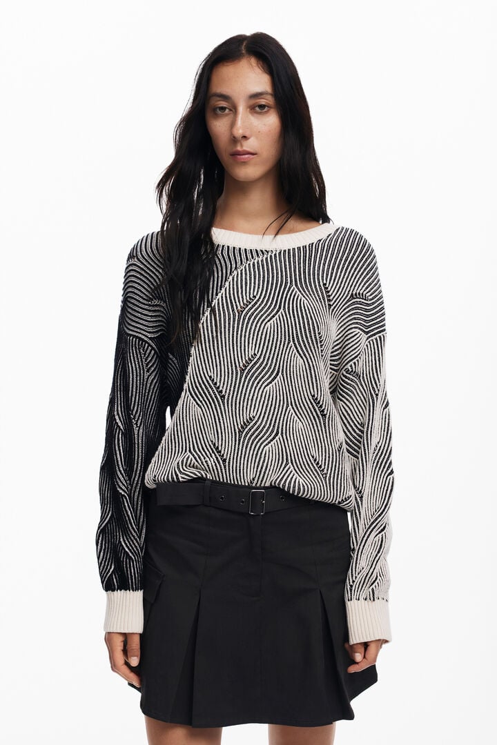 Jersey de punto bicolor | Desigual