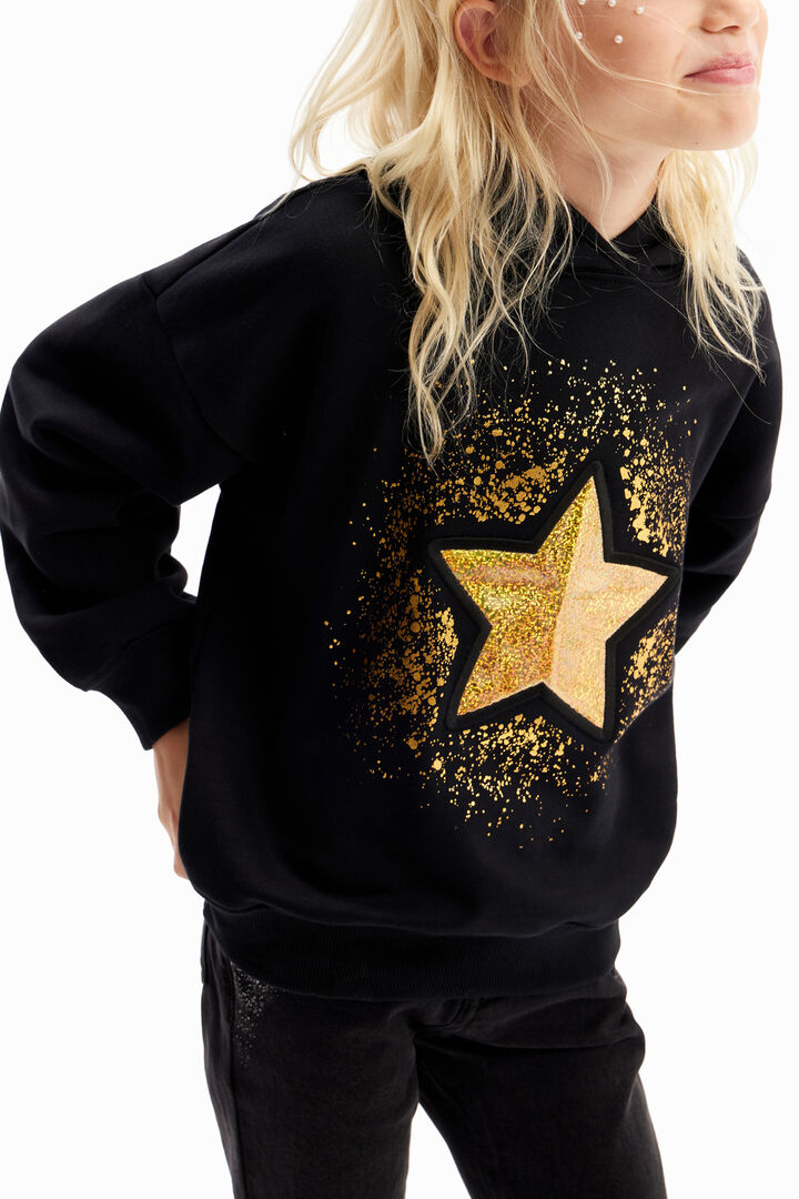 Sudadera estrella glitter | Desigual