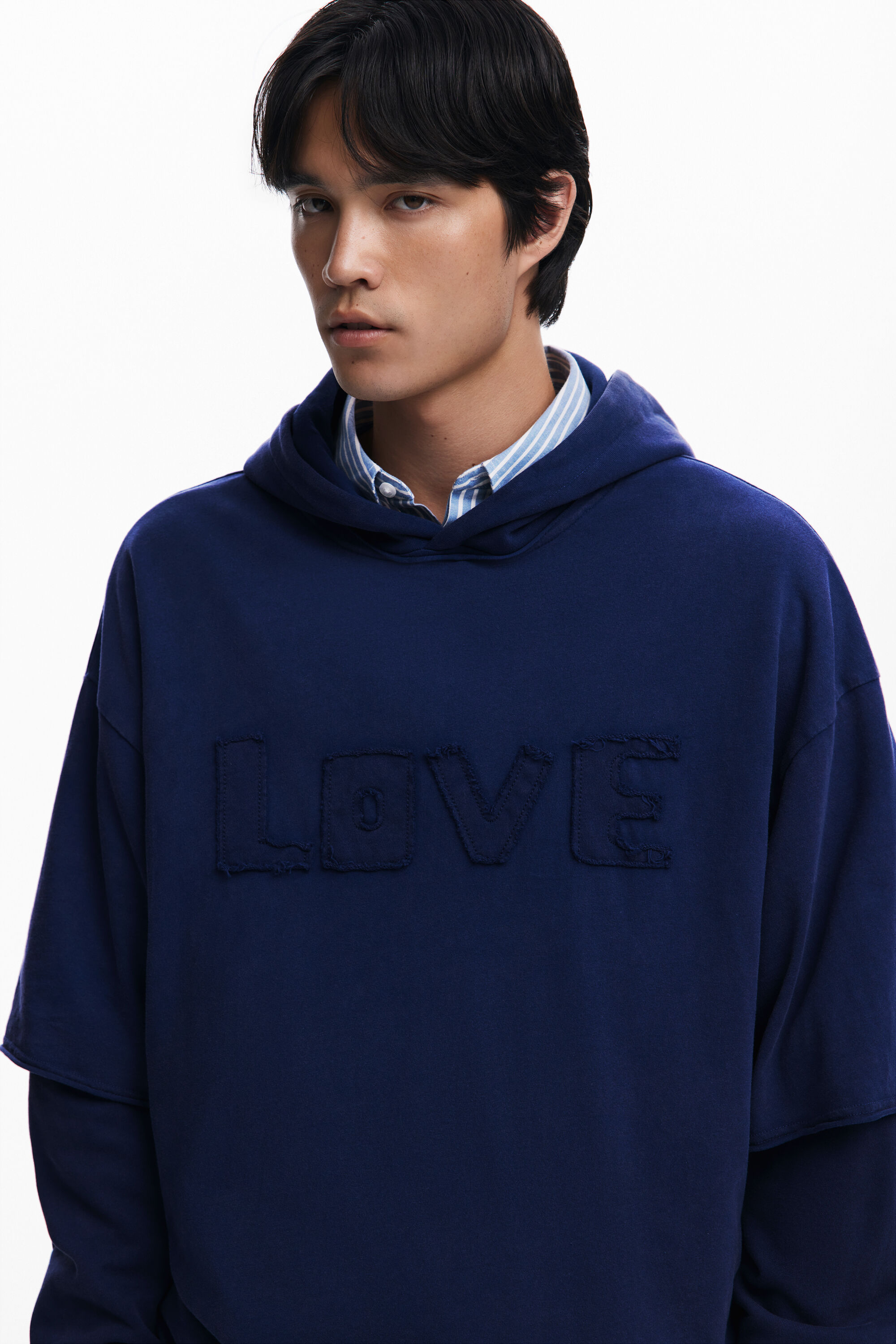 Double sleeve hoodie on sale