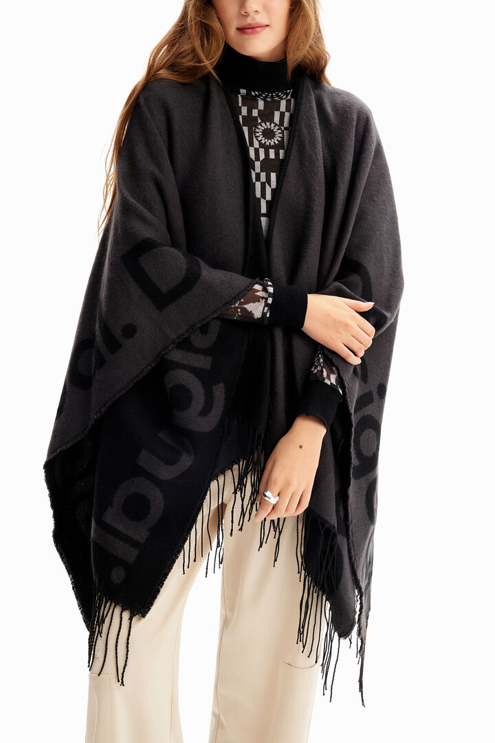 Poncho reversible logo | Desigual