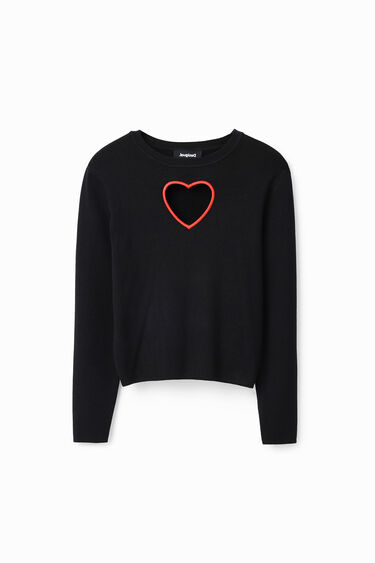 Cut-out heart pullover | Desigual