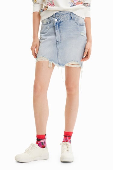 Minifaldilla texana cintura encreuada | Desigual