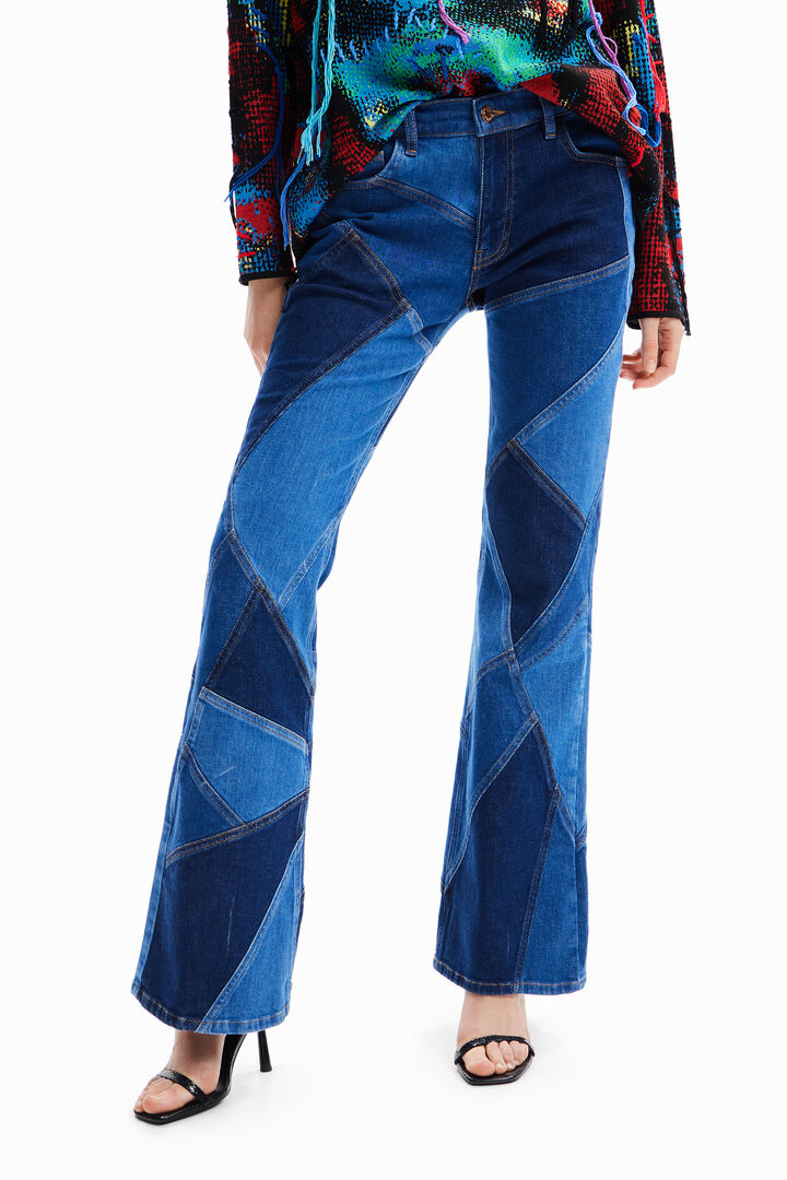 Jean flare patchwork María Escoté | Desigual