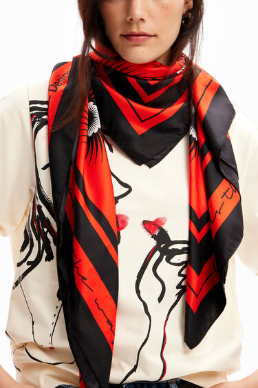 Foulard / Pañuelo Desigual Motif Pastèque - Neuf Avec étiquettes, Pour Fille