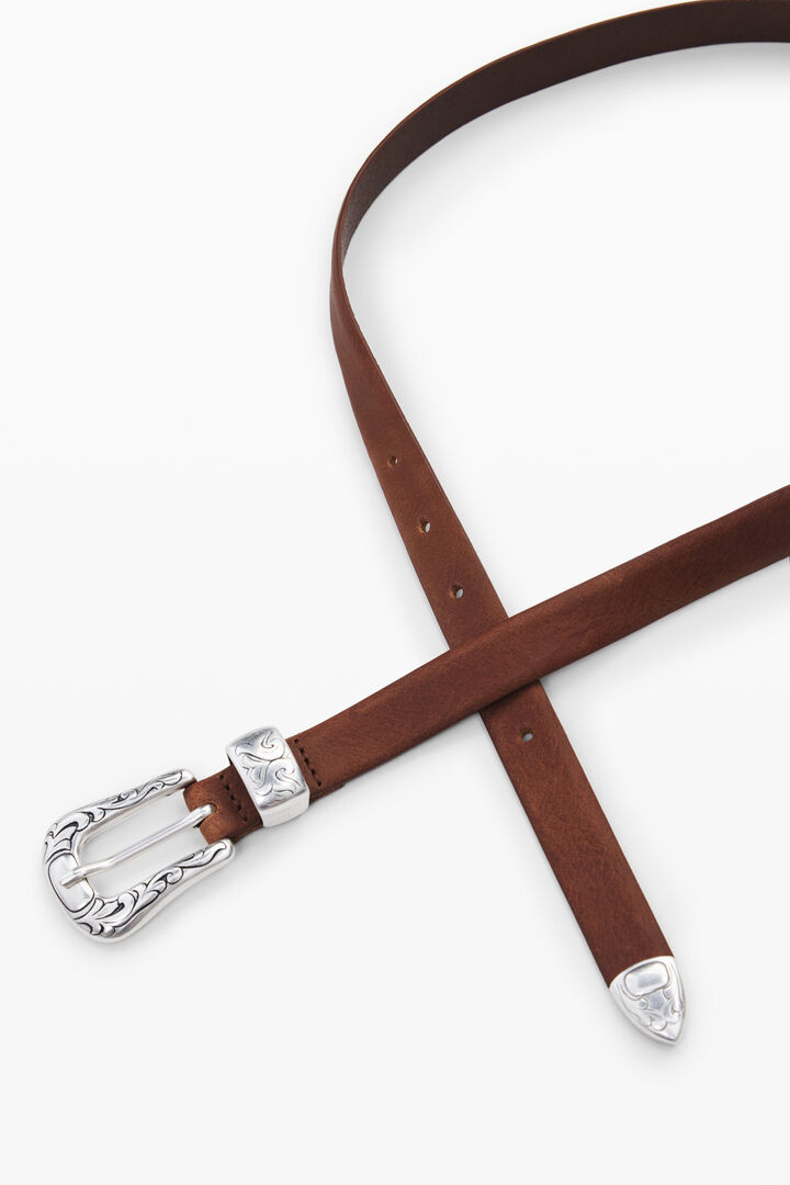 Cowboy buckle leather belt | Desigual