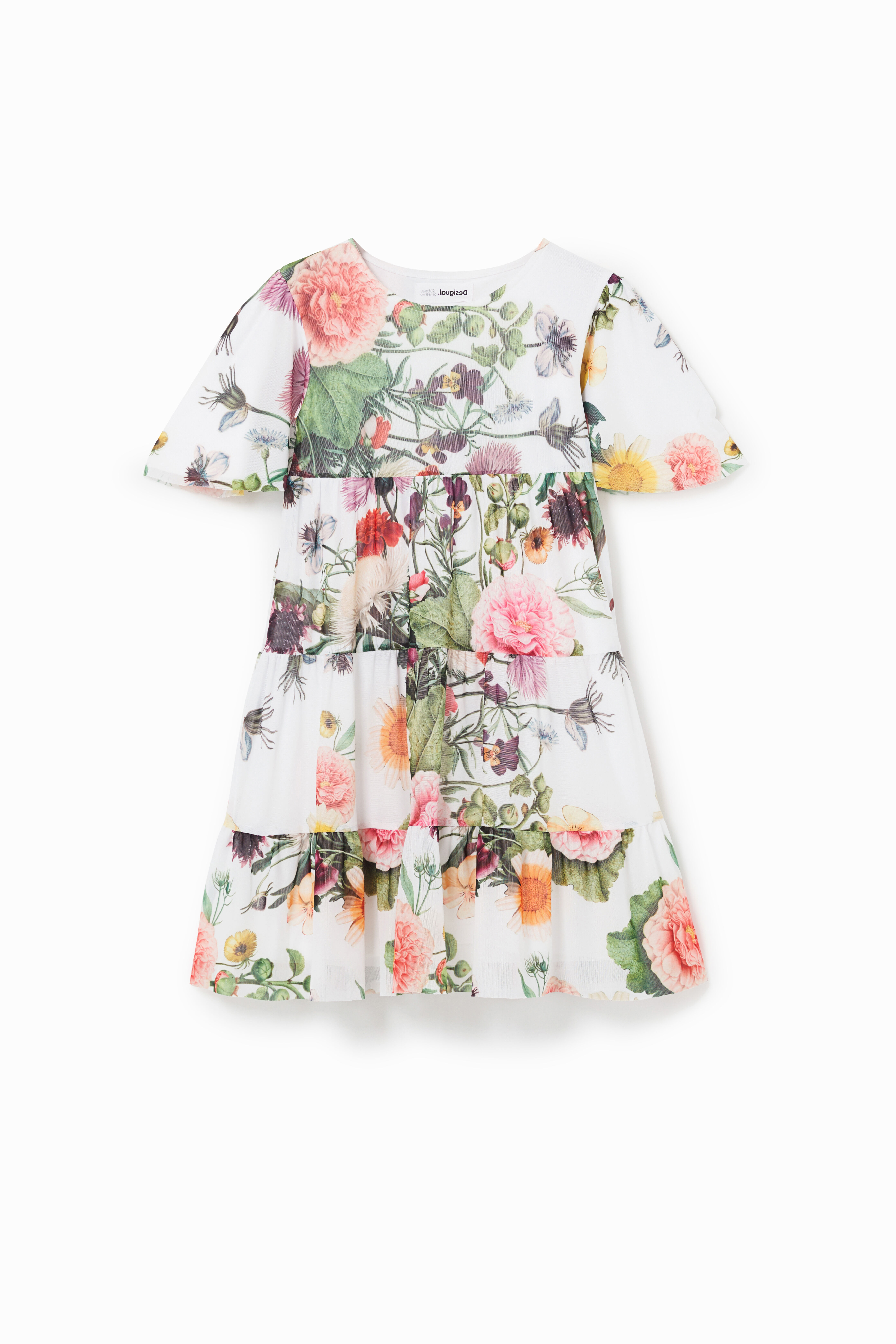 Short ruffle dress