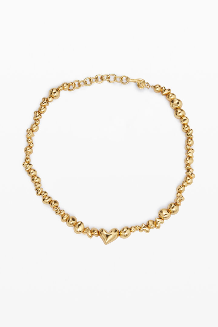 Zalio gold-plated hearts pendant | Desigual