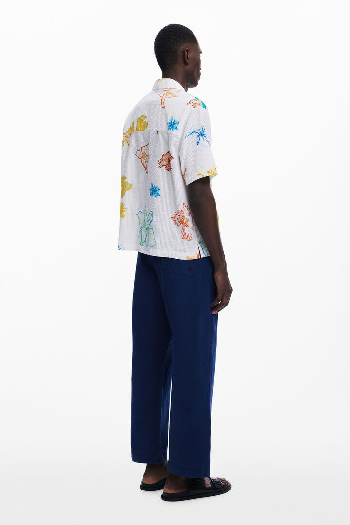 Camisa manga corta hojas | Desigual