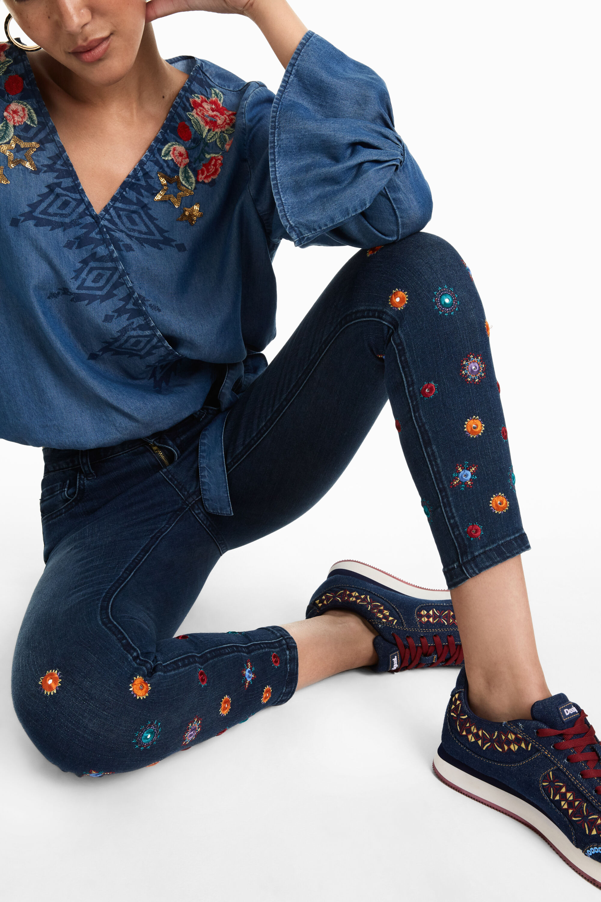 Desigual jeans 2019 hotsell