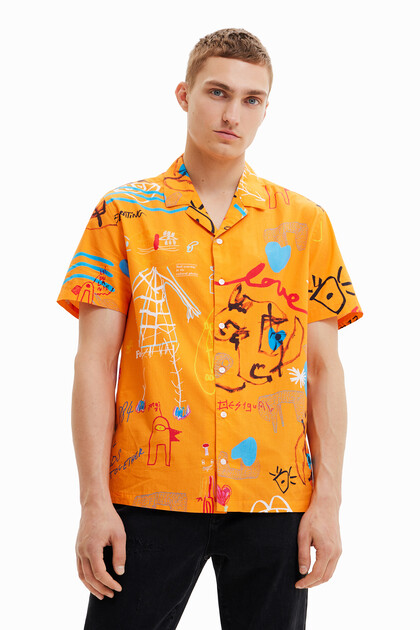 Collage resort shirt