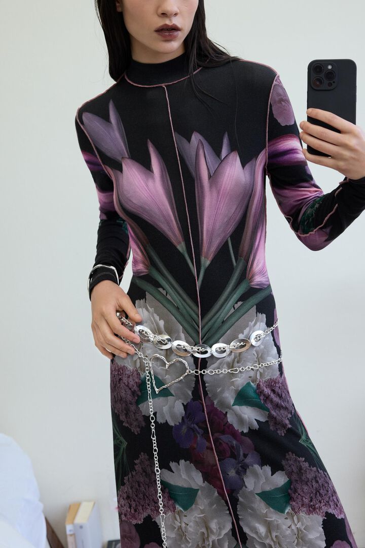 Vestido largo espejo