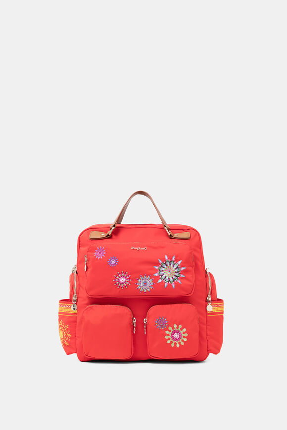Mochila retro con mandalas