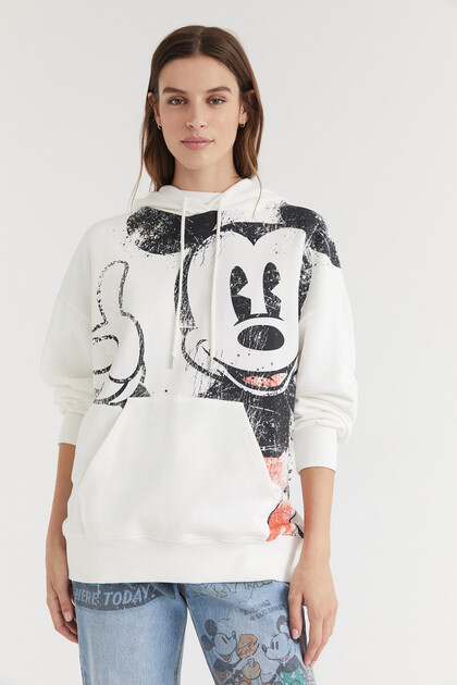 Sweat Desigual Mickey Cubist Lacr Femme – Sweat Oversize Graphique Et Coloré Mickey Artistique