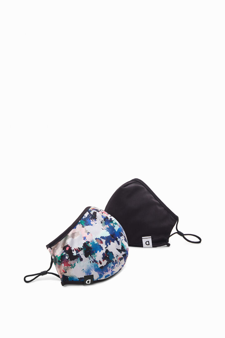 Mascarilla reversible Arty + funda | Desigual