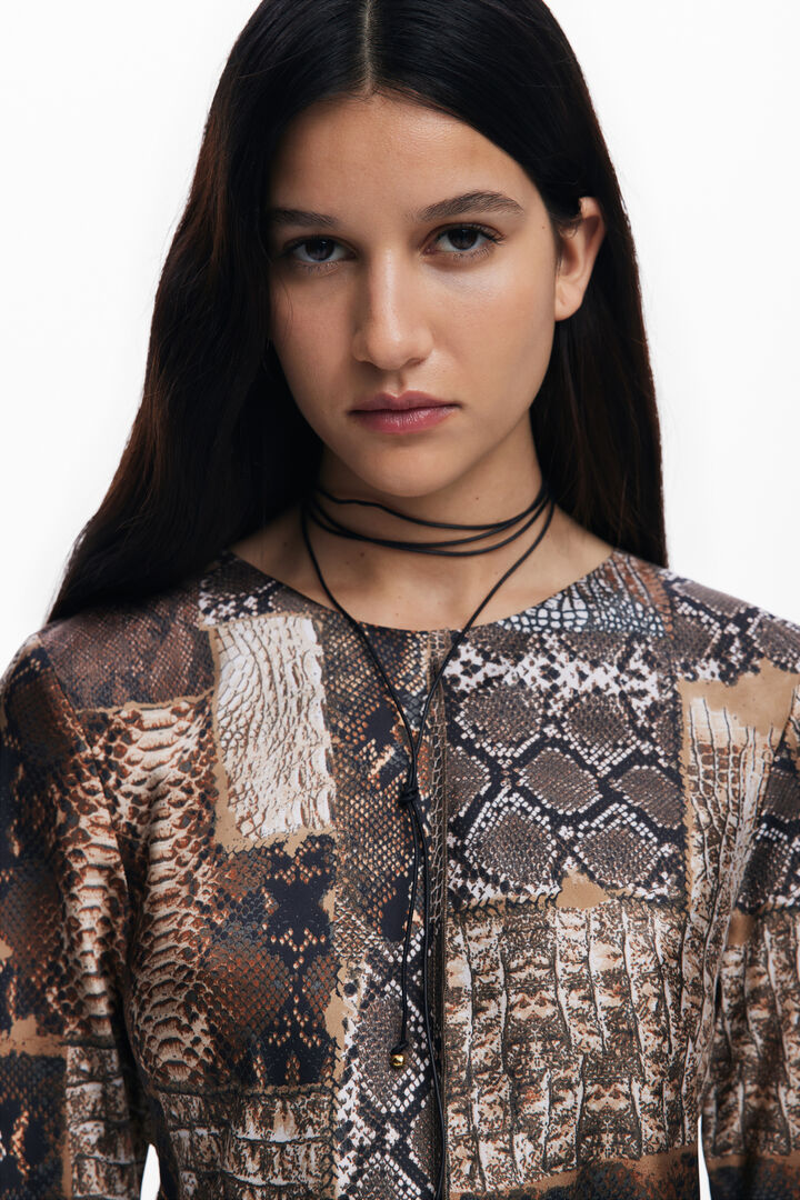 Flowy animal print dress | Desigual