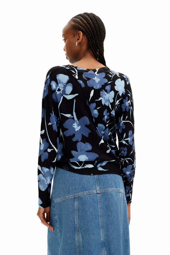 Patchwork floral pullover | Desigual