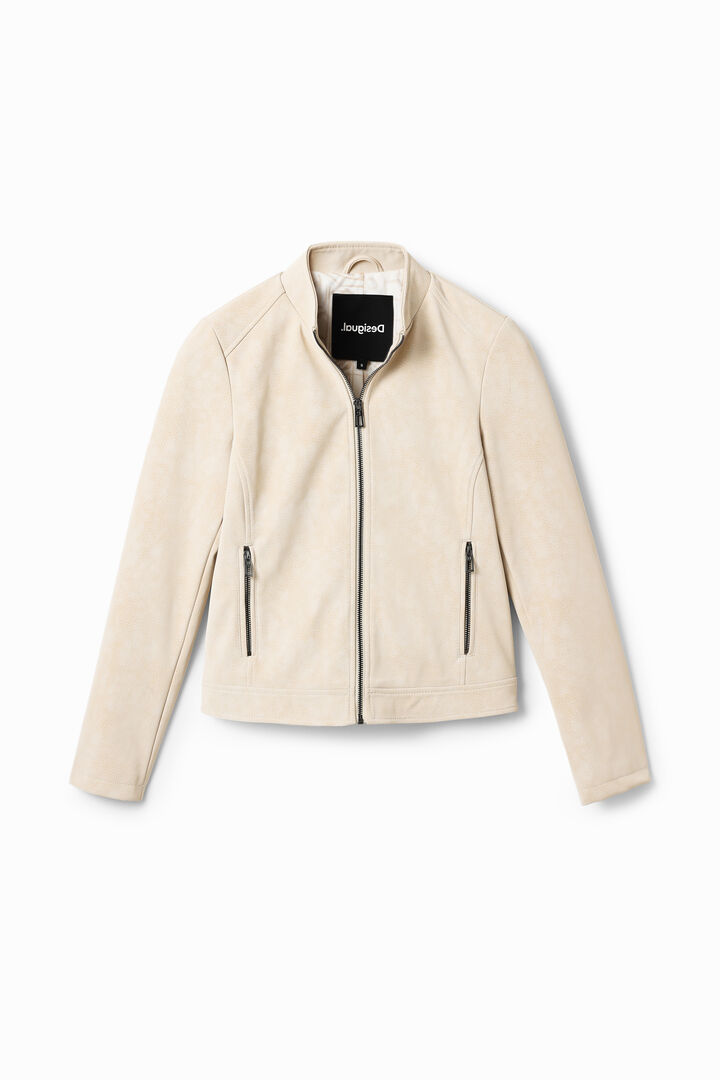 Chaqueta biker efecto ante | Desigual