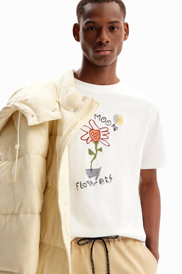 Camiseta flor luna | Desigual