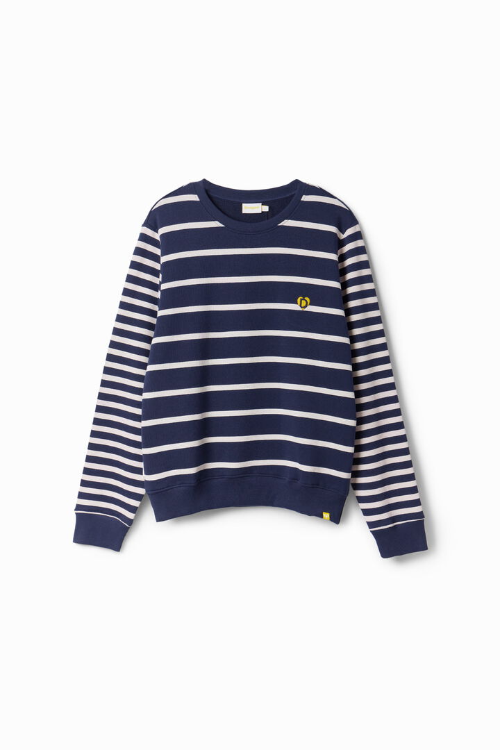 Striped imagotype sweatshirt | Desigual