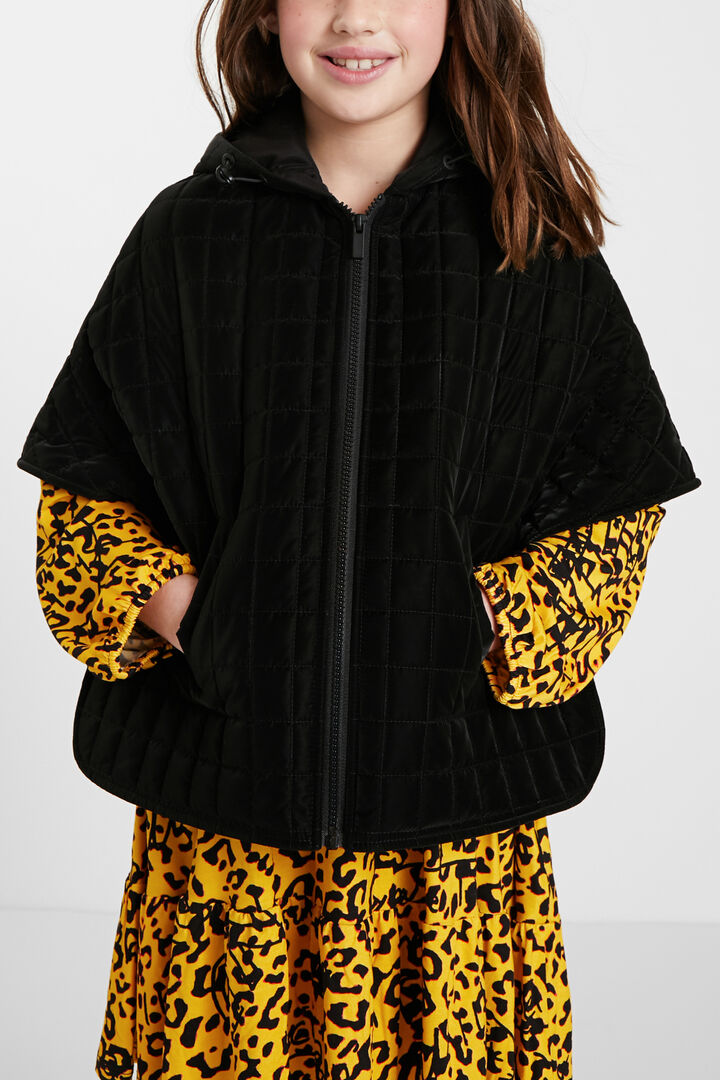 Padded hooded cape-jacket | Desigual