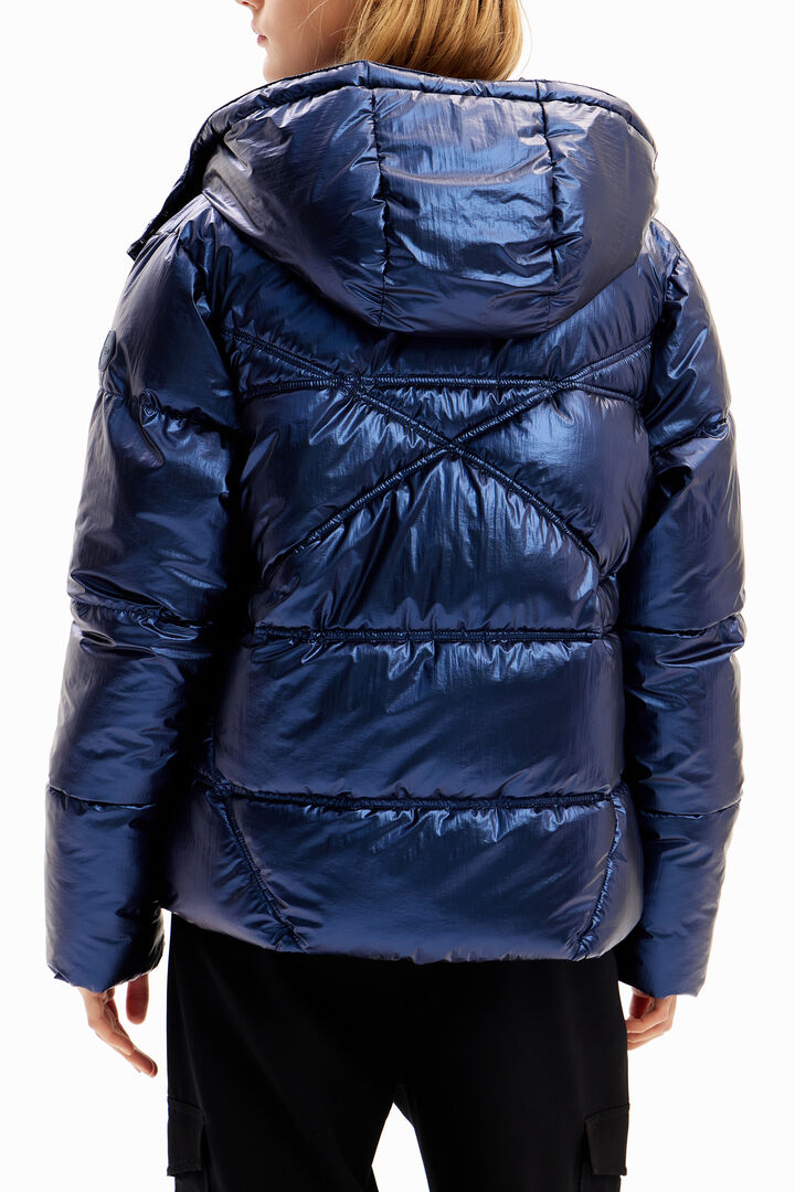 Jaqueta encoixinada metal·litzada | Desigual
