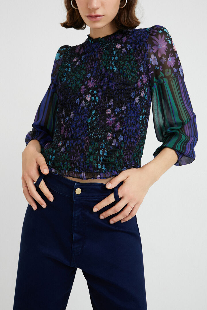 Blusa ajustada floral | Desigual