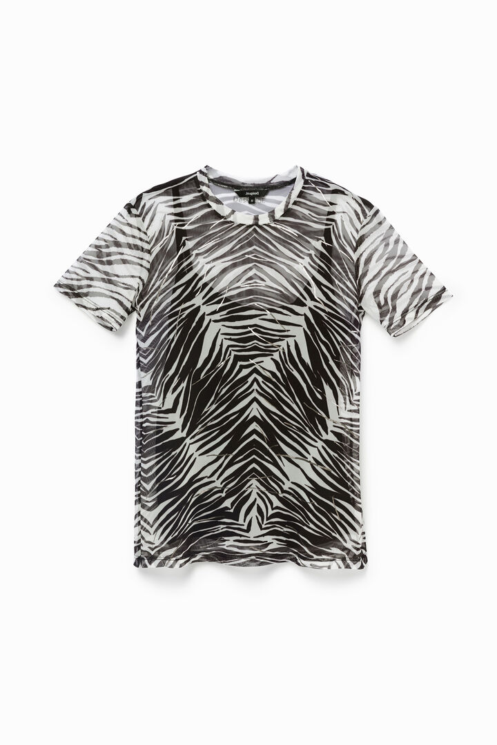 Sheer zebra T-shirt | Desigual