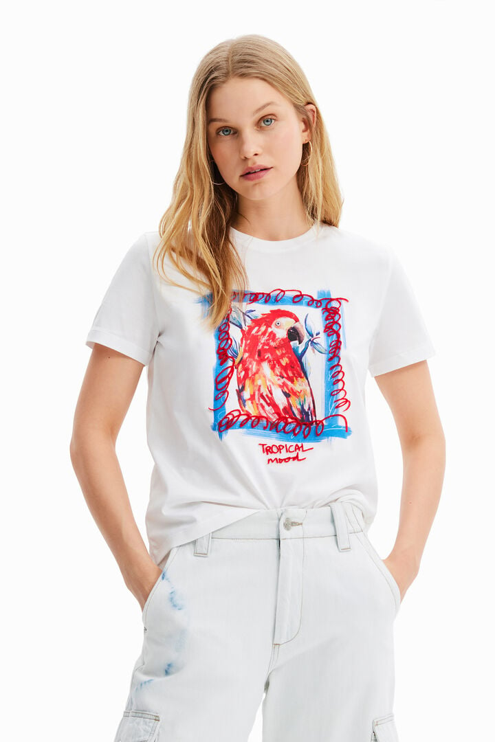 Tropical parrot T-shirt