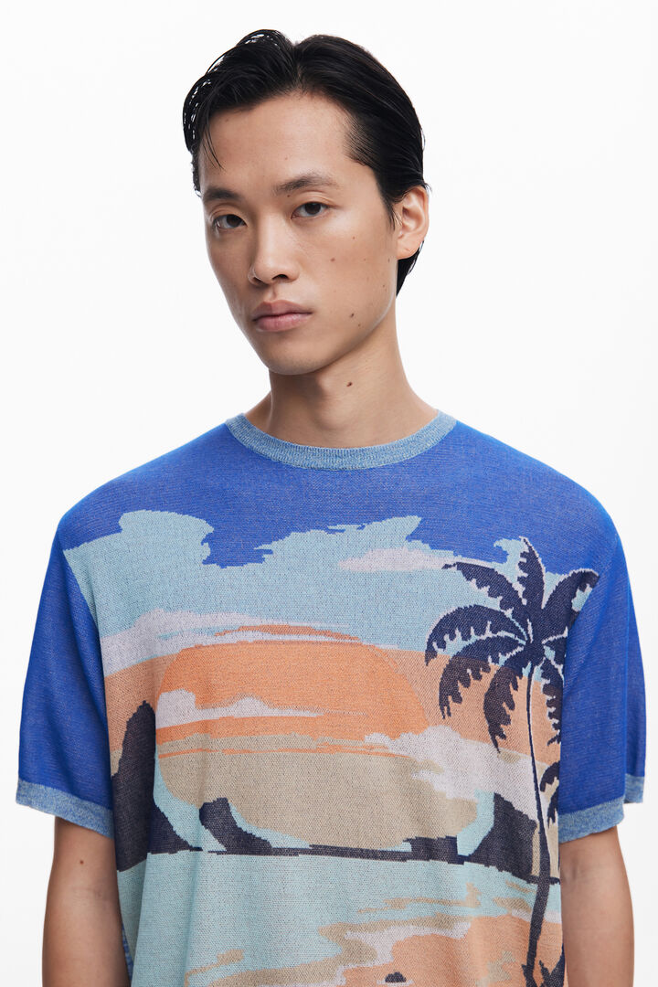 Beach knit T-shirt | Desigual